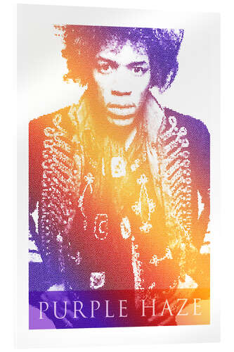 Akrylglastavla Jimi Hendrix Purple Haze Pop Art