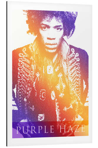 Obraz na aluminium Jimi Hendrix Purple Haze Pop Art