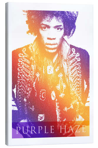 Canvas print Jimi Hendrix Purple Haze Pop Art