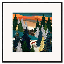 Framed art print Amber Fox