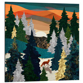 Magnettafel Fuchs in der Abendglut