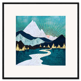 Framed art print Winter River