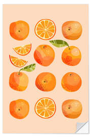 Selvklebende plakat Oranges