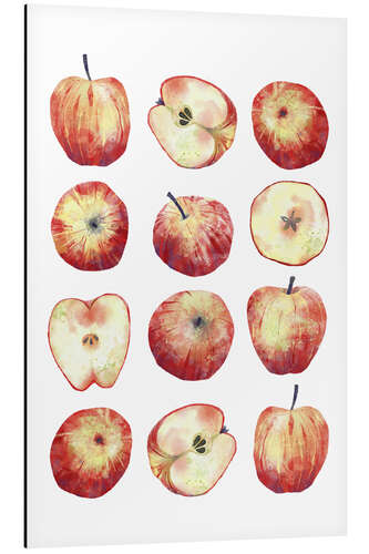 Aluminium print Apples