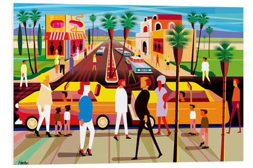 PVC-taulu Palm Springs Street Scene