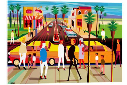 Gallery print Palm Springs Street Scene