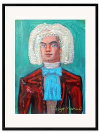Impresión de arte enmarcada Johann Sebastian Bach