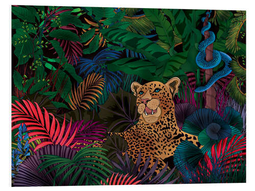 Foam board print Jungle creatures