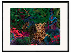 Innrammet kunsttrykk Jungle creatures