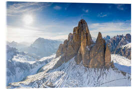 Acrylglasbild Tre Cime di Lavaredo, Dolomiten