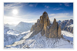 Obraz  Tre Cime di Lavaredo, Dolomites - Roberto Sysa Moiola
