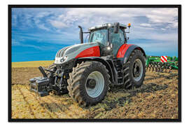 Gerahmter Kunstdruck Traktor 02