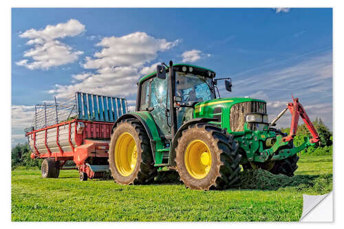 Selvklebende plakat Tractor 01