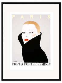 Gerahmter Kunstdruck Prêt-à-porter Paris