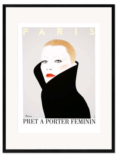 Impression artistique encadrée Prêt-à-porter Paris