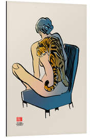 Magnettafel Nackter Tiger