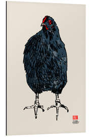 Magnettafel Schwarzes Huhn