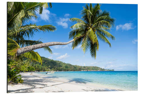 Tableau en aluminium Plage de Matira à Bora Bora