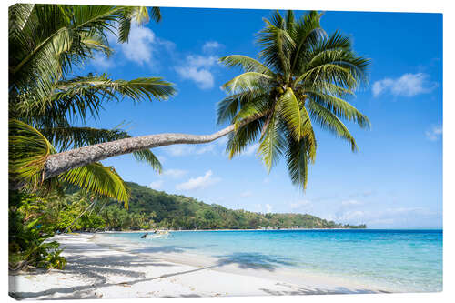 Leinwandbild Matira Beach auf Bora Bora