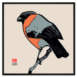 Gerahmter Kunstdruck Gimpel