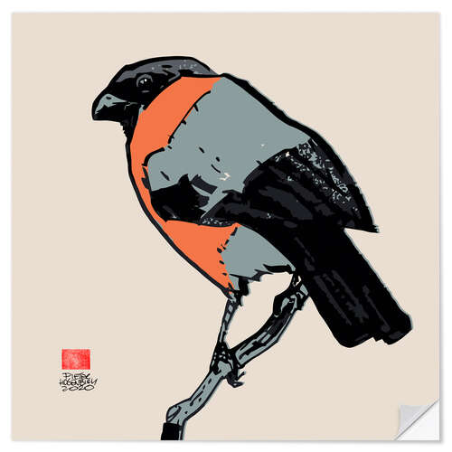 Wall sticker Bullfinch