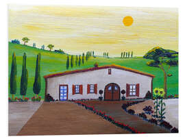 Tableau en PVC Toscana, mon amour