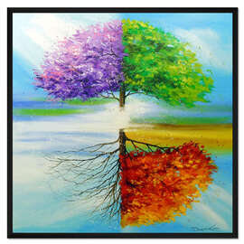 Gerahmter Kunstdruck Baum des Lebens