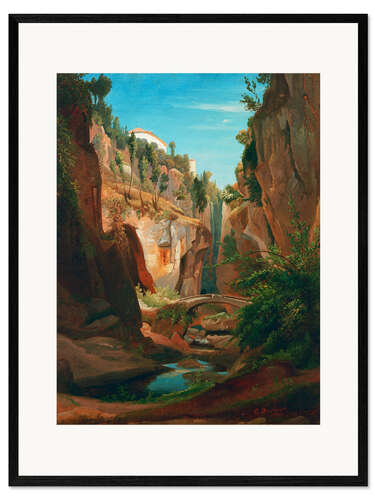 Kehystetty taidepainatus Mountain landscape