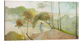 Aluminium print Landscape with rowan trees - Jacek Malczewski