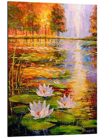 Magnettafel Herbstteich