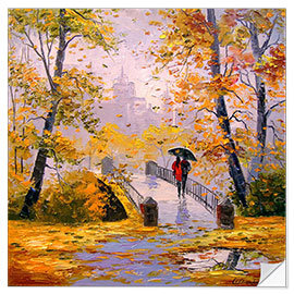 Sticker mural Romance d'automne