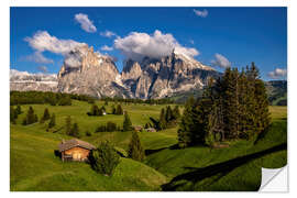 Wandsticker Sommer auf der Seiser Alm in Südtirol
