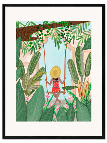 Framed art print Paradise swing