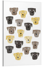 Aluminium print Labrador Retriever Dogs