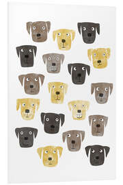 Foam board print Labrador Retriever Dogs