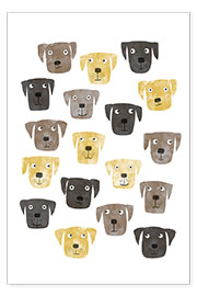 Kunstwerk  Labrador Retriever Dogs - Nic Squirrell