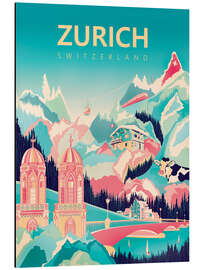 Magnettafel Zürich, Schweiz