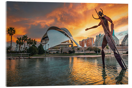 Akryylilasitaulu Ciutat de les Arts i les Ciències, Valencia