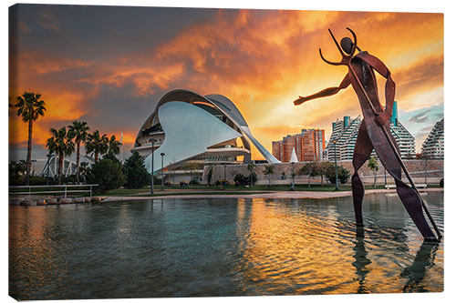 Lerretsbilde Ciutat de les Arts i les Ciències, Valencia