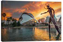 Canvas print Ciutat de les Arts i les Ciències, Valencia - Julian Peters