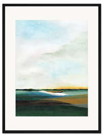 Gerahmter Kunstdruck Maryland Wiese II