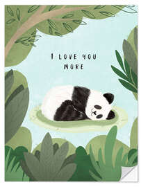 Wandsticker I love you more