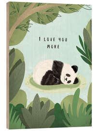 Stampa su legno I love you more