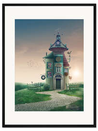 Gerahmter Kunstdruck Magisches Haus