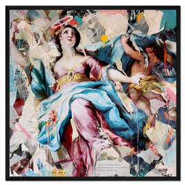 Gerahmter Kunstdruck Pop Art - Über uns nur Himmel