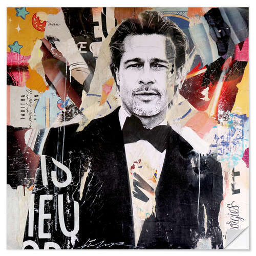 Sticker mural Pop Art Brad