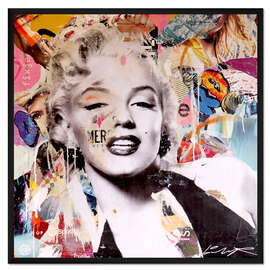 Gerahmter Kunstdruck Marilyn Monroe Pop Art Smile
