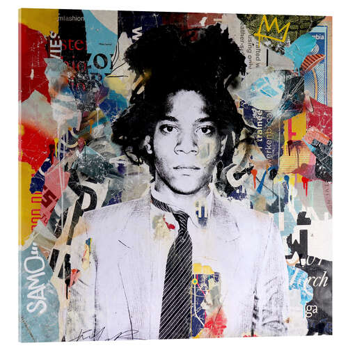 Quadro em acrílico Jean Michel Basquiat