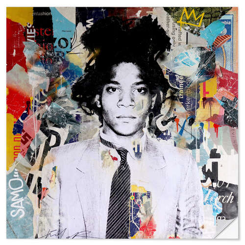 Naklejka na ścianę Jean Michel Basquiat