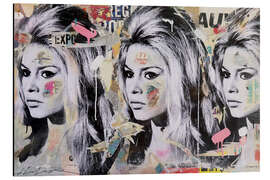 Tableau en aluminium Brigitte Bardot - Tout ce que nous avons - Michiel Folkers